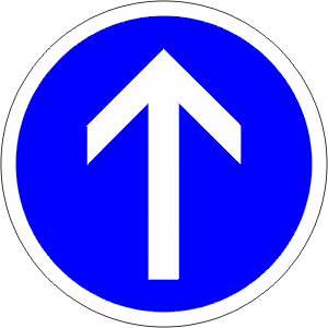 Direction obligatoire a la prochaine intersection- tout droi.gif